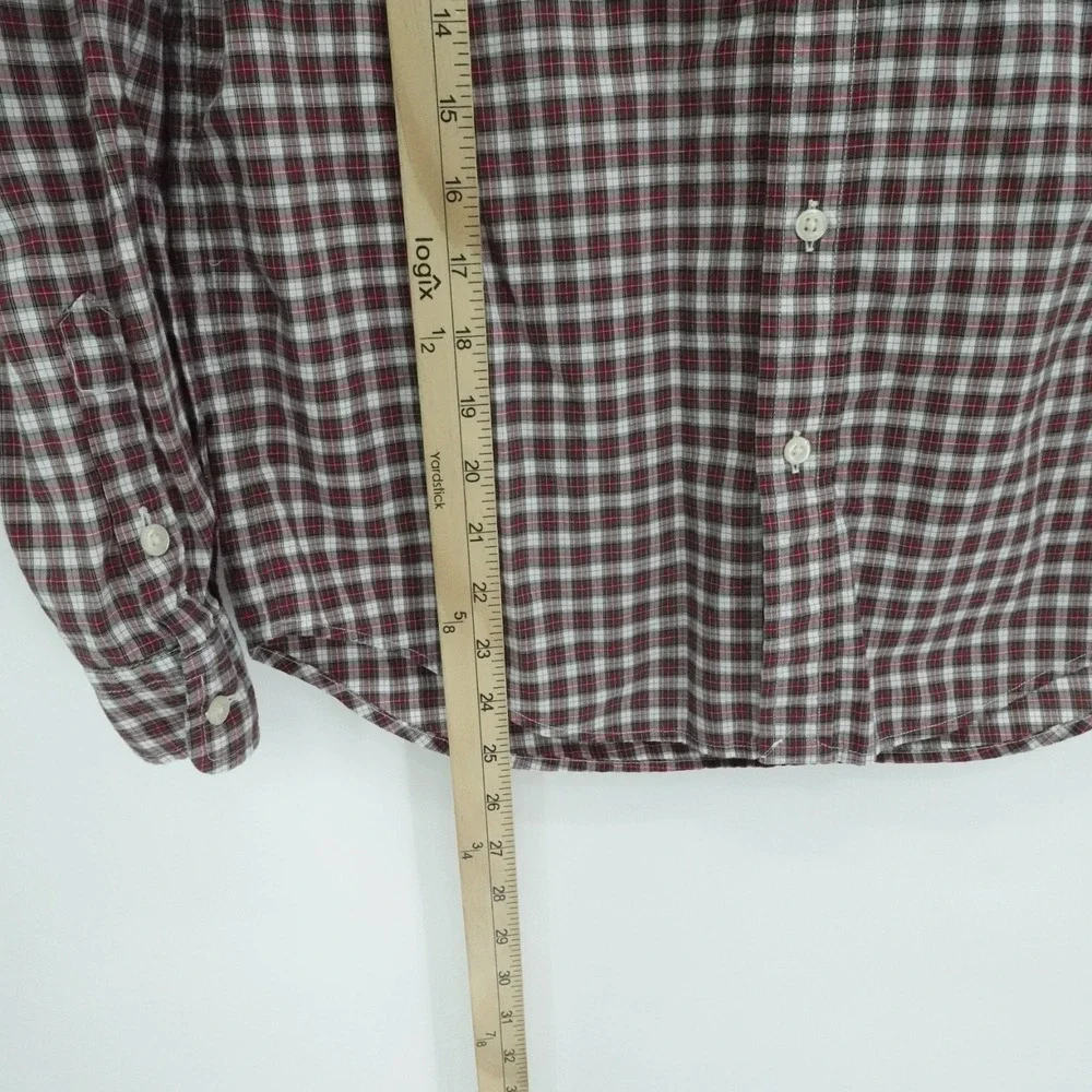 Ralph Lauren Shirt Boys Large Red Plaid Classic Preppy‎ Long Sleeve Button Down